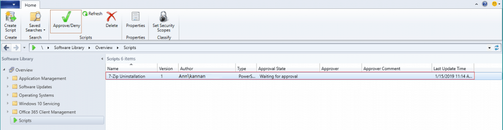 SCCM Run Script Deployment Step by Step Guide - Uninstall 7Zip without Package 2