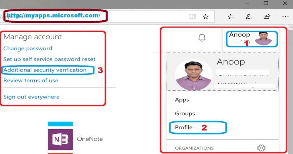 Change Azure MFA Authentication Phone