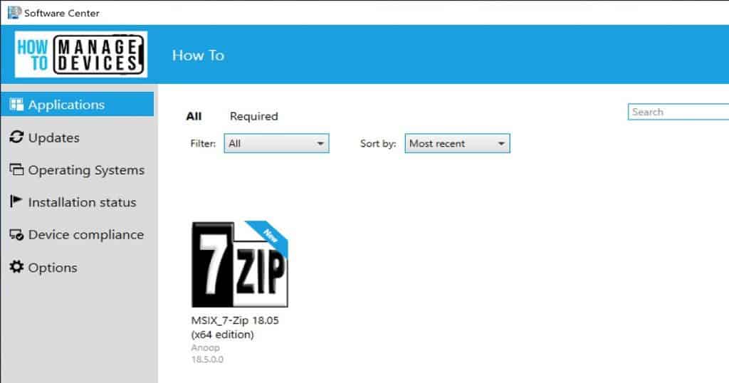 SCCM MSIX App Deployment Guide to Deploy 7Zip.MSIX - Fig.5