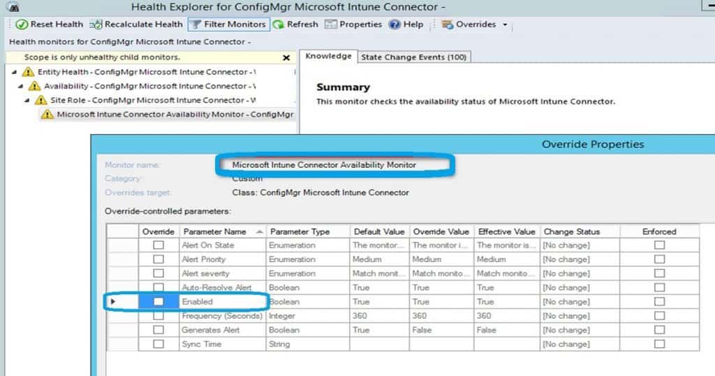 SCCM Management Pack Reduce Alerts