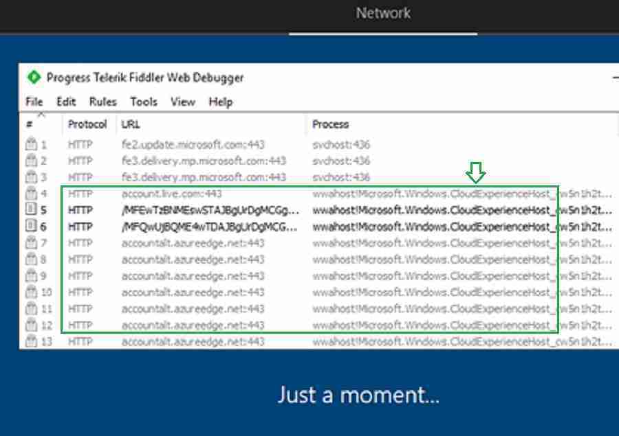 Autopilot network URL Fiddler - Windows Autopilot Troubleshooting