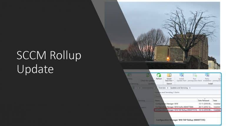 SCCM Rollup Update HotFix Install Home