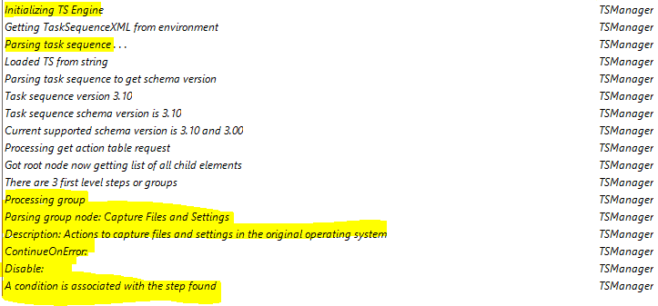 Initializing TS Engine - SCCM Task Sequence Guide