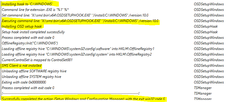 SCCM SetupComplete.CMD OSD TS