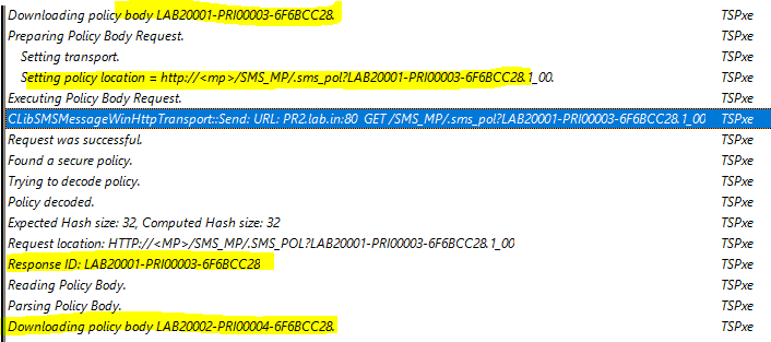 Downloading policy body How to Create SCCM Task Sequence Step by Step Guide