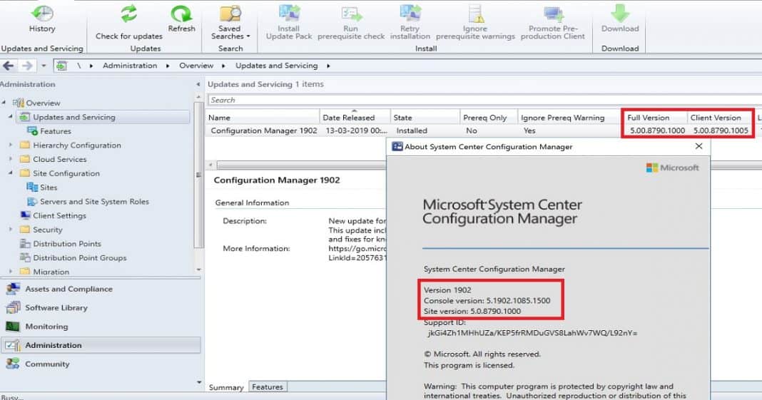 SCCM 1902 Upgrade Step By Step Guide With 17 Sections