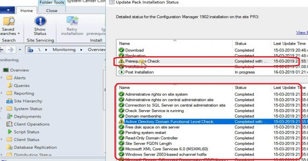 SCCM 1902 Prerequisites