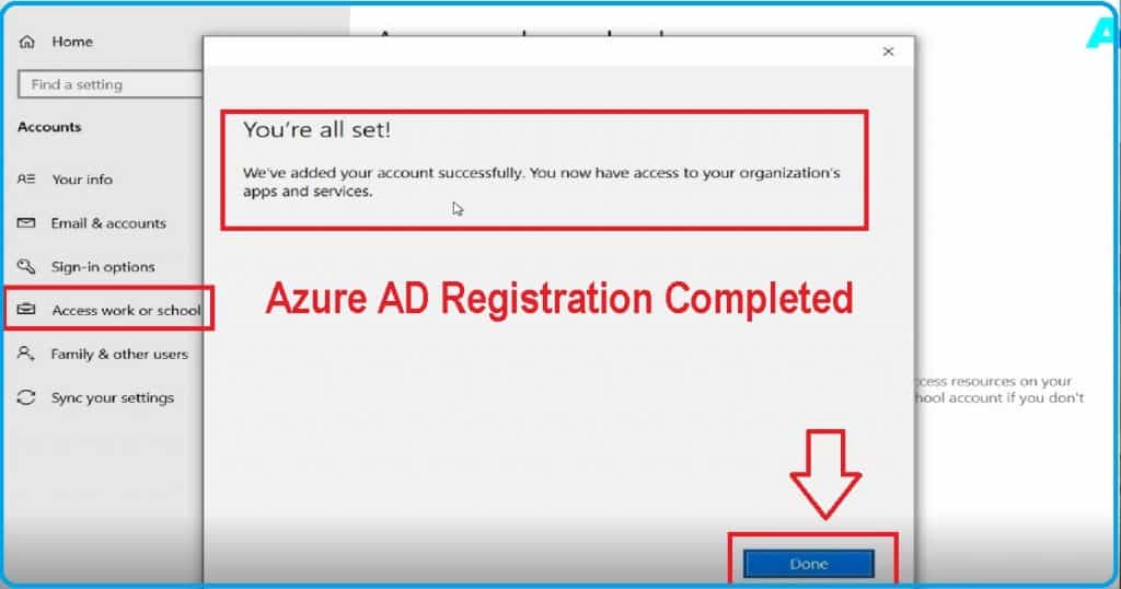 Windows 10 Intune Enrollment Azure AD Registration BYOD