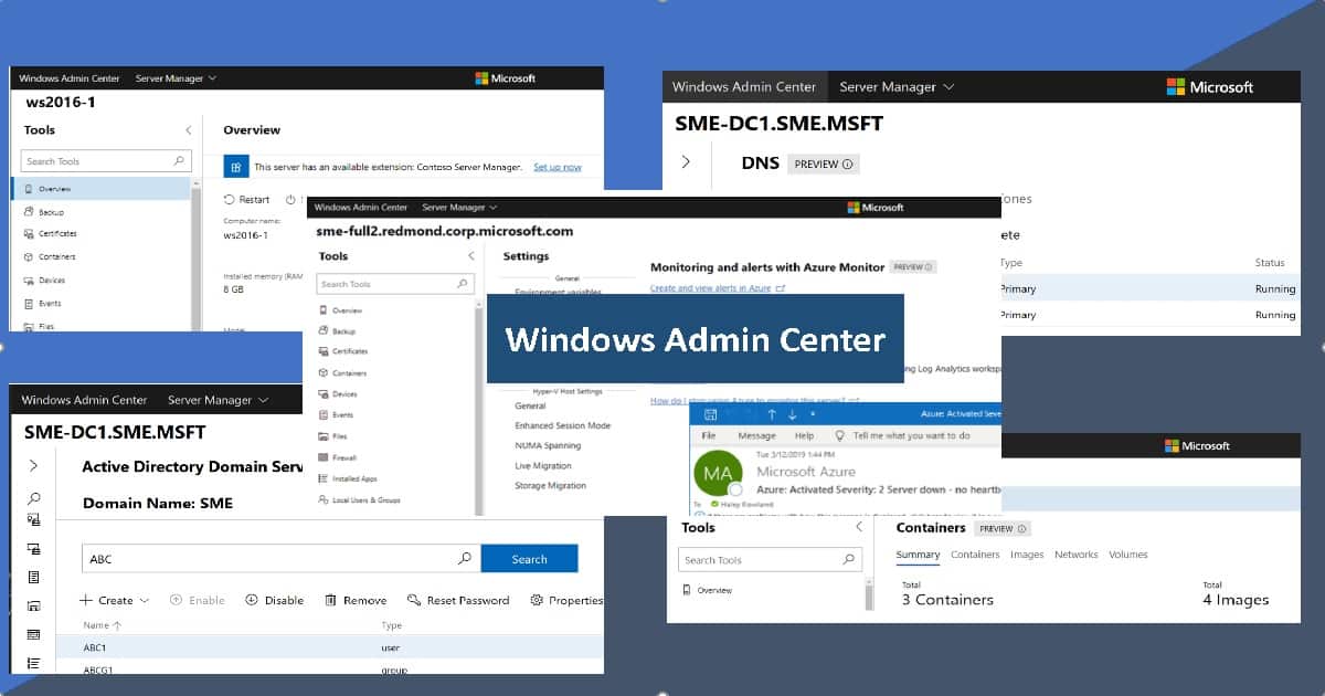 windows admin center linux