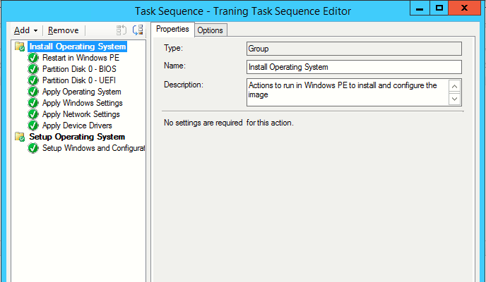 sccm task sequence assignment schedule