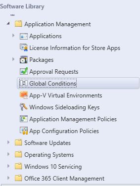 Create SCCM Global Conditions Step-by-Step Guide Check Office 365 ProPlus Version 1 Create SCCM Global Conditions Step-by-Step Guide Check Office 365 ProPlus Version - Fig.1