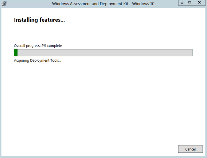 Installing the Windows ADK Features 