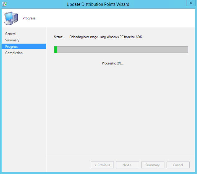 SCCM boot Image Update 2 - Upgrade Windows ADK add-on WinPE on SCCM Server 