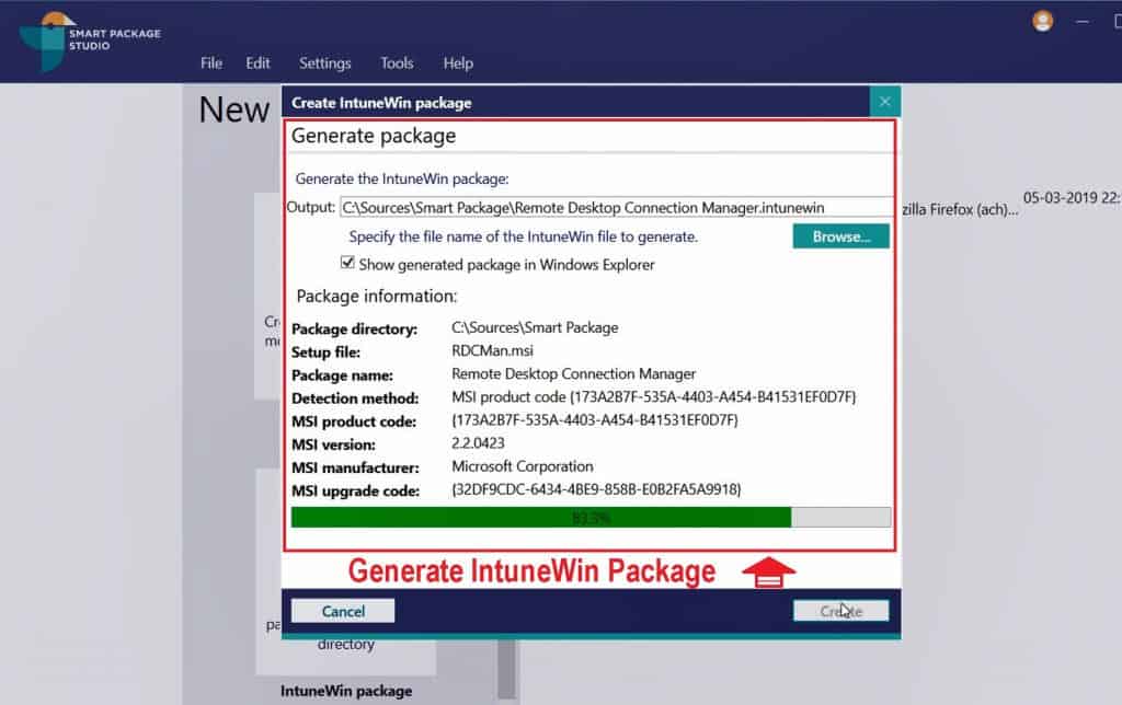 Convert MSI to IntuneWin Packages Smart Package Studio IntuneWin Tool - Fig.5