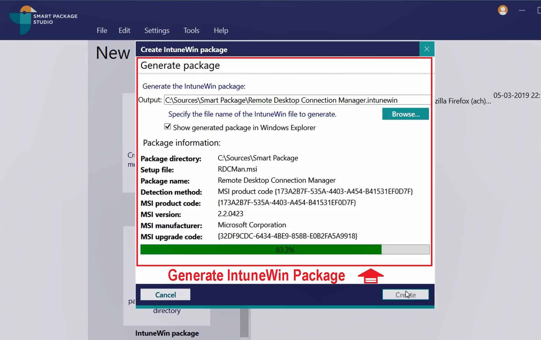 Intune Application Model IntuneWin Packages Creation GUI