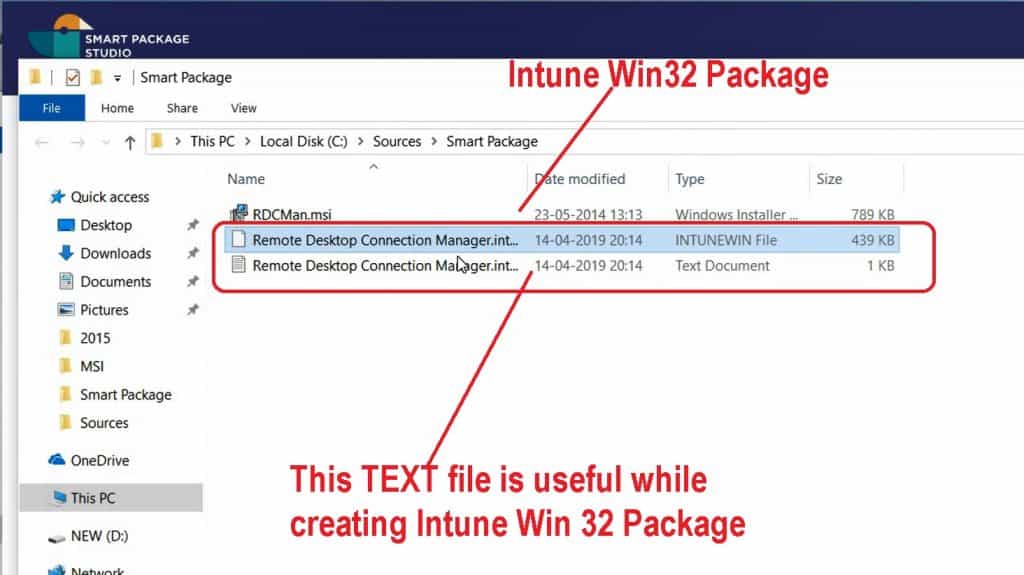 Convert MSI to IntuneWin Packages Smart Package Studio IntuneWin Tool 4