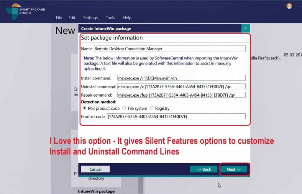 Convert MSI to IntuneWin Packages Smart Package Studio IntuneWin Tool 4 Convert MSI to IntuneWin Packages Smart Package Studio IntuneWin Tool - Fig.4