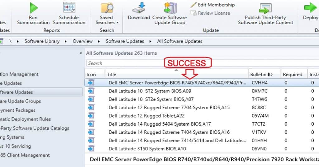 SCCM third-party software updates troubleshooting