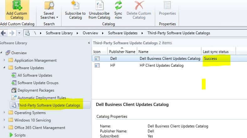 SCCM third-party software updates troubleshooting