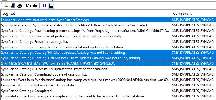 SCCM third-party software updates troubleshooting