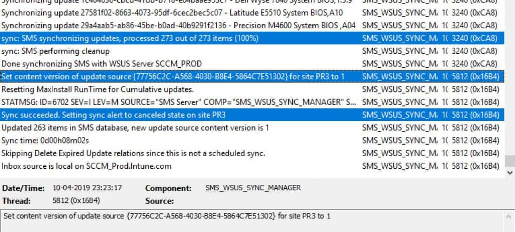 SCCM third-party software updates troubleshooting