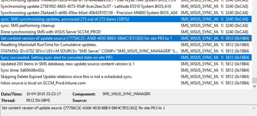 SCCM third-party software updates troubleshooting