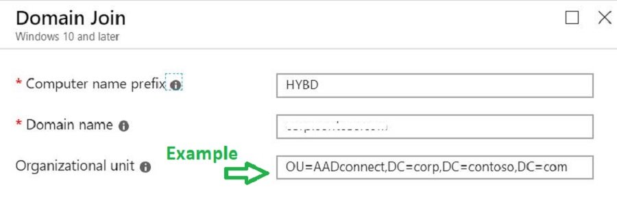 Domain Join profile Windows Autopilot - Windows Autopilot Hybrid Azure AD 