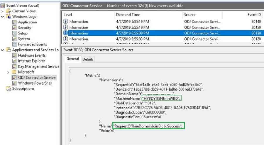 Event ID 30130 ODJ connector service - Windows Autopilot Hybrid Azure AD