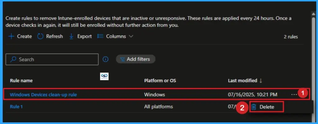 Automatic Intune Device Cleanup Rules Delete Stale Devices 4 Automatic Intune Device Cleanup Rules Delete Stale Devices - Fig.3