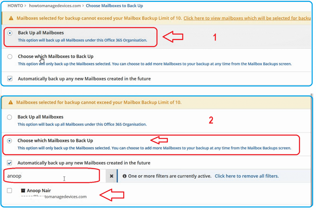 Review Office365 Backup Solution from Altaro - Part 1 - Fig.5