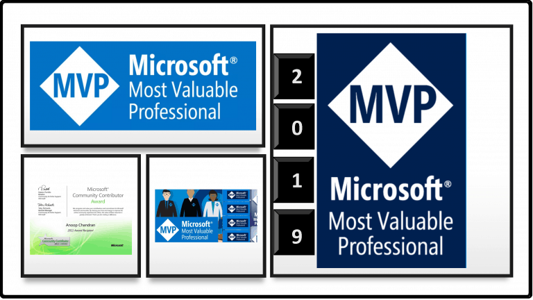 Microsoft MVP Award 2019 - The Journey 6 Microsoft MVP Award 2019