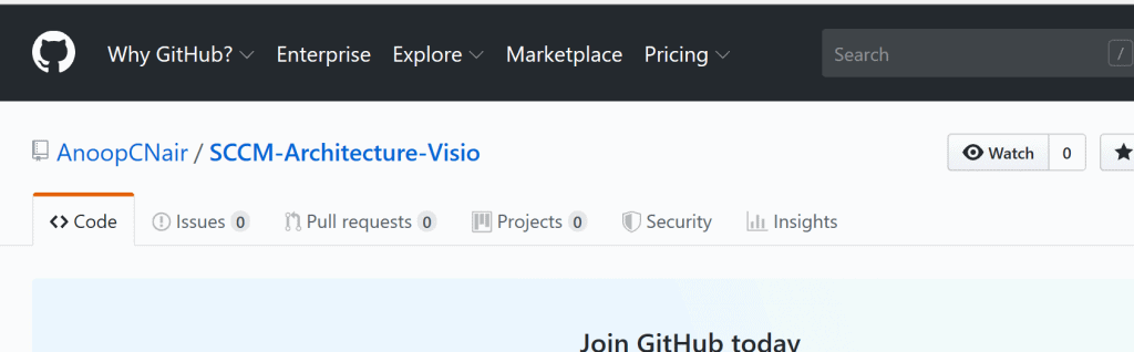 GitHub Repository - SCCM Architecture Visio Diagram