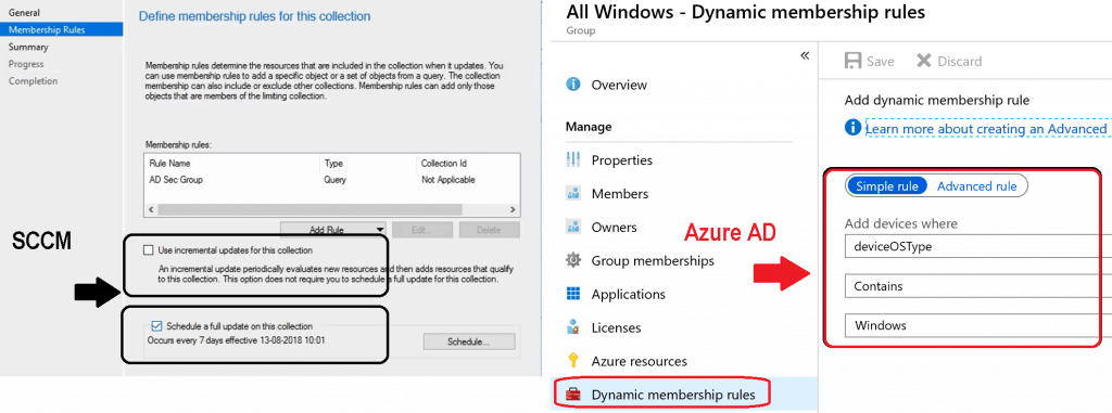 SCCM Collection Evaluation Vs AAD Group - Microsoft Intune for SCCM admins part 