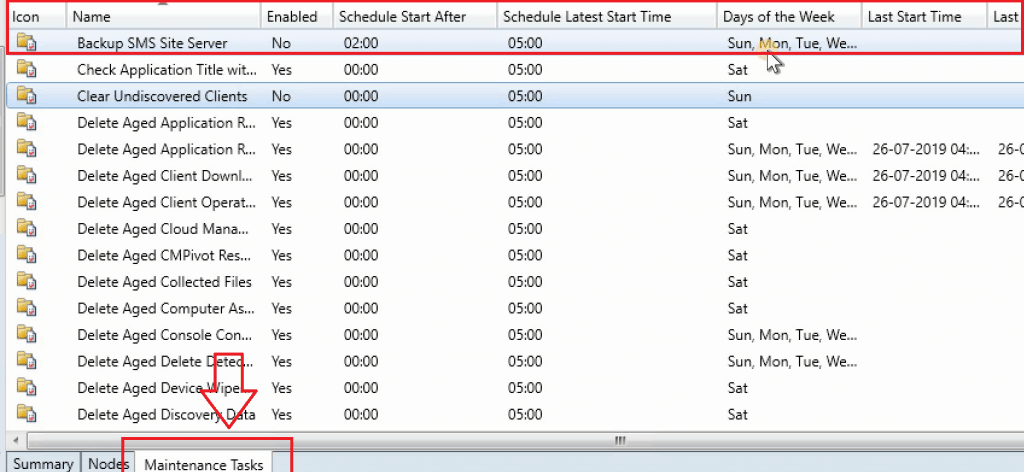 SCCM 1906 New Features Maintenance Tasks