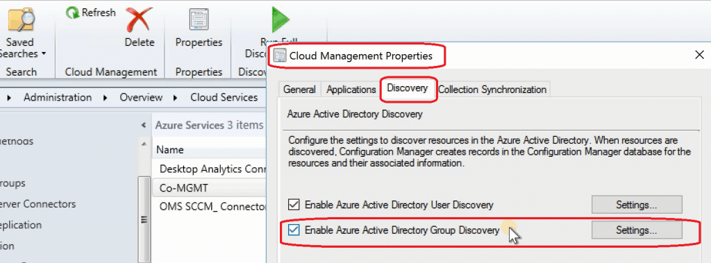 SCCM 1906 New Features - Azure AD User Group Discovery