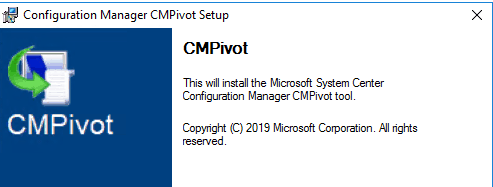 SCCM 1906 CMPivot.MSI A Standalone tool for helpdesk and security teams