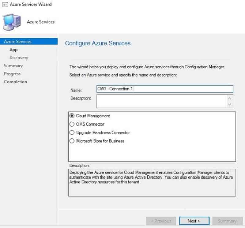 Azure Services cloud management - New SCCM CMG Setup Guide - SCCM CMG Cloud Management Gateway Implementation Guide