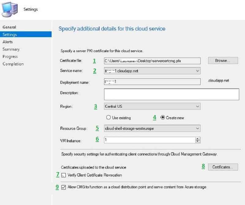 configure CMG cloud service SCCM CMG Cloud Management Gateway Implementation Guide