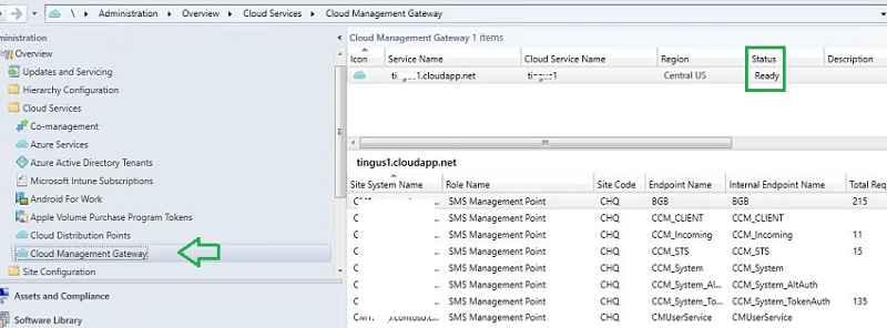 CMG SCCM status Ready - New SCCM CMG Setup Guide SCCM CMG Cloud Management Gateway Implementation Guide