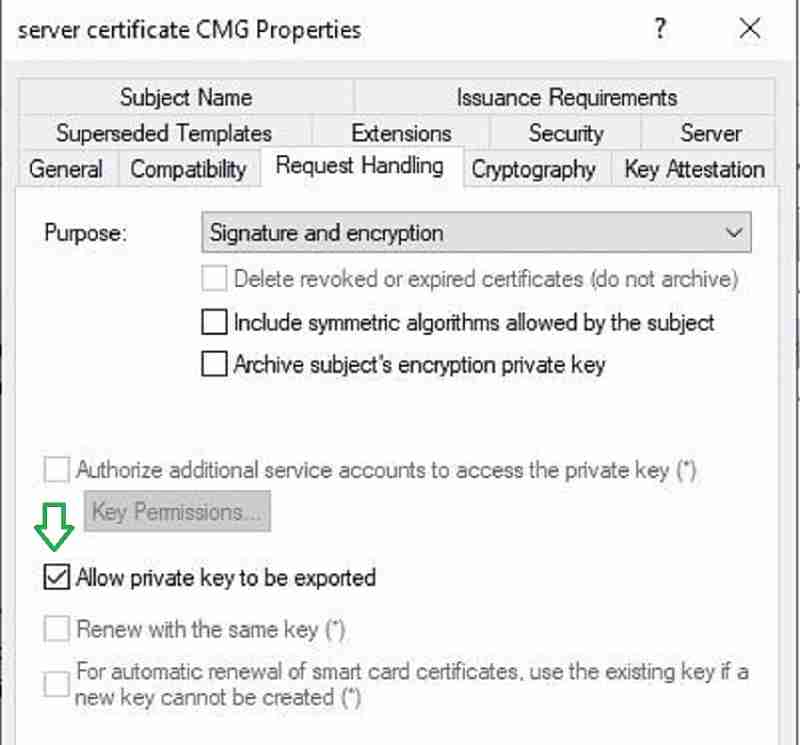 Server certificate CMG request handling - New SCCM CMG Setup Guide