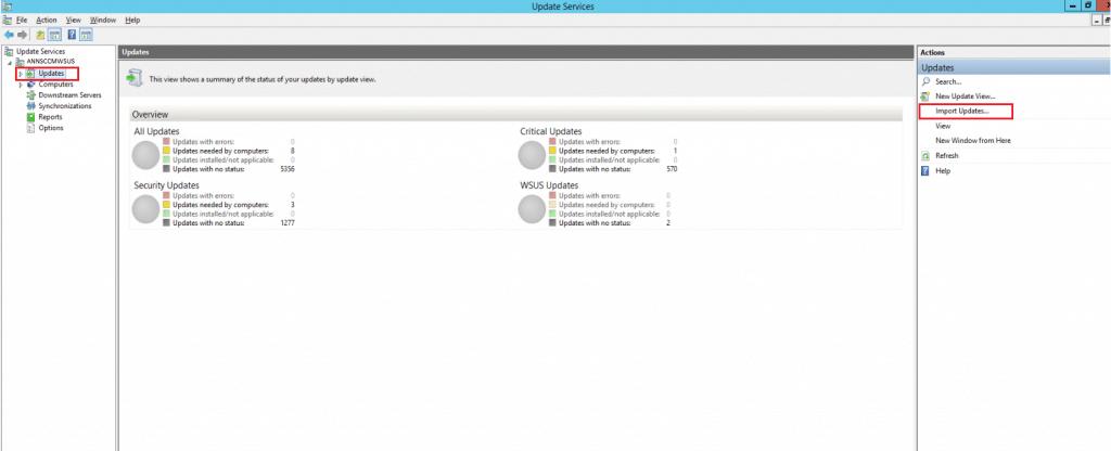 How to Manually Import Patches to WSUS and Deploy using SCCM