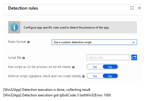 Intune Management Extension (IME) - Detection Rules