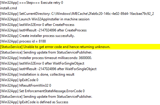 Intune Management Extension (IME) - Unable to get error code