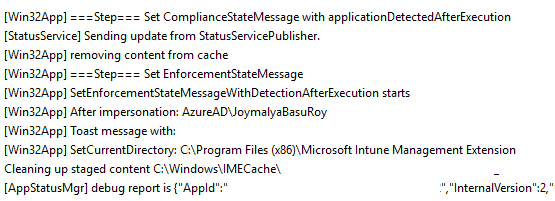 Intune Management Extension Deep Dive - Win32 App Deployment Troubleshooting Help Guide - Fig.27