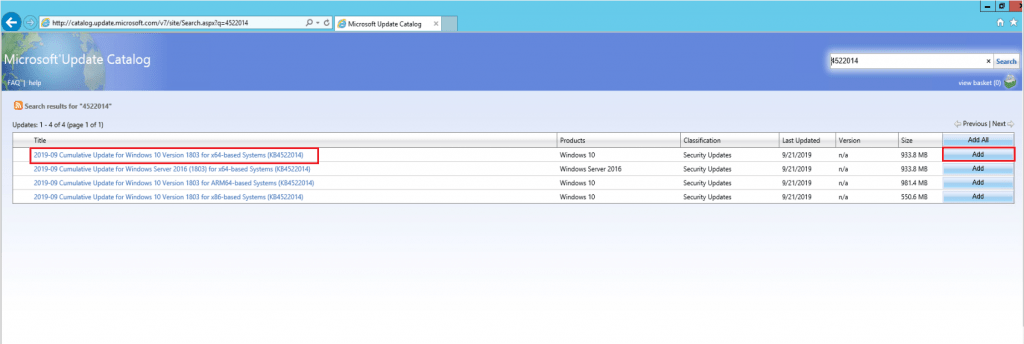 Patch Missing from SCCM How to Import into WSUS Manually 5