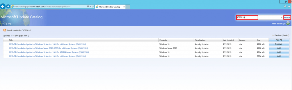 Patch Missing from SCCM How to Import into WSUS Manually 7