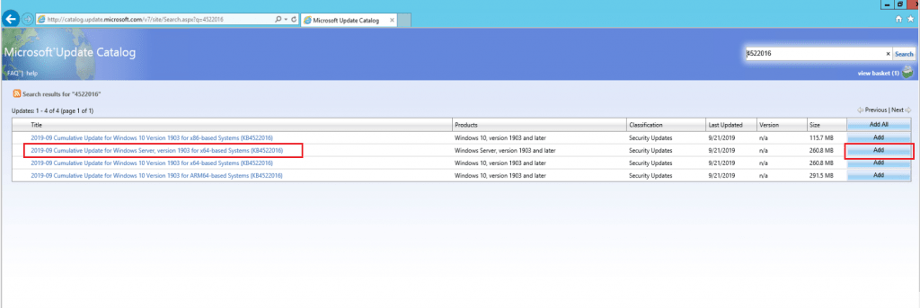 Patch Missing from SCCM How to Import into WSUS Manually 8