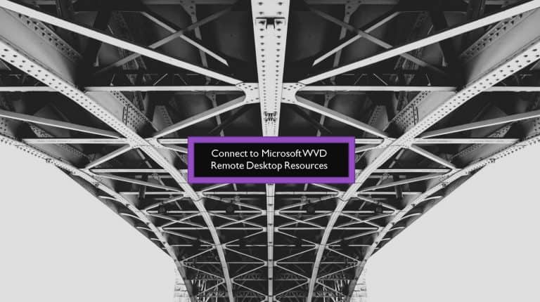 Connect to Microsoft WVD Remote Desktop Resources