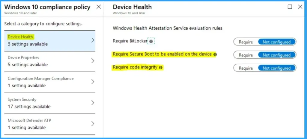 Understanding Device Health Attestation Intune Device Compliance Check - Fig.3