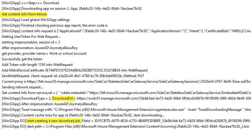Intune Management Extension Deep Dive - Win32 App Deployment Troubleshooting Help Guide - Fig.19